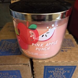 🐰LIMITED TIME ONLY!!!🐣🆕️Bath & Body Works Pink Apple Punch Candle🕯